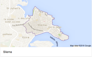 Sliema Seafront Real Estate Map