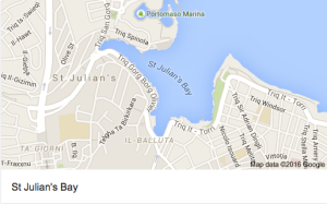 St. Julian's Bay Seafront Real Estate Map