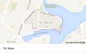 Ta' Xbiex Seafront Real Estate Map
